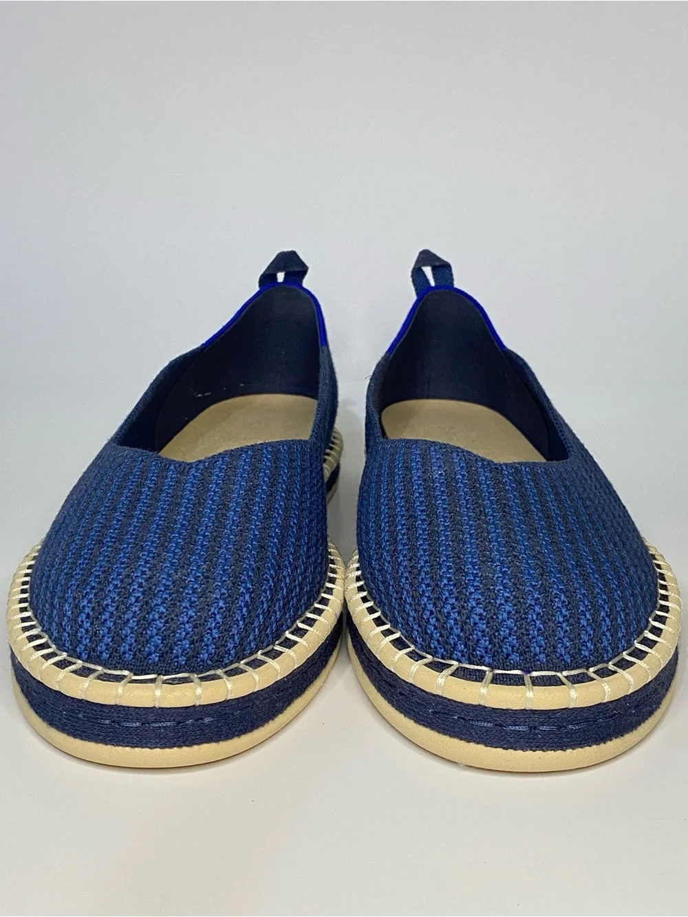 Rothy’s The Espadrille Flats | Women’s US 13 (EU 43) | Navy Blue Knit | EUC/NEW